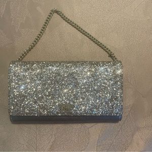 Kate Spade Glitter Clutch w/ Chain